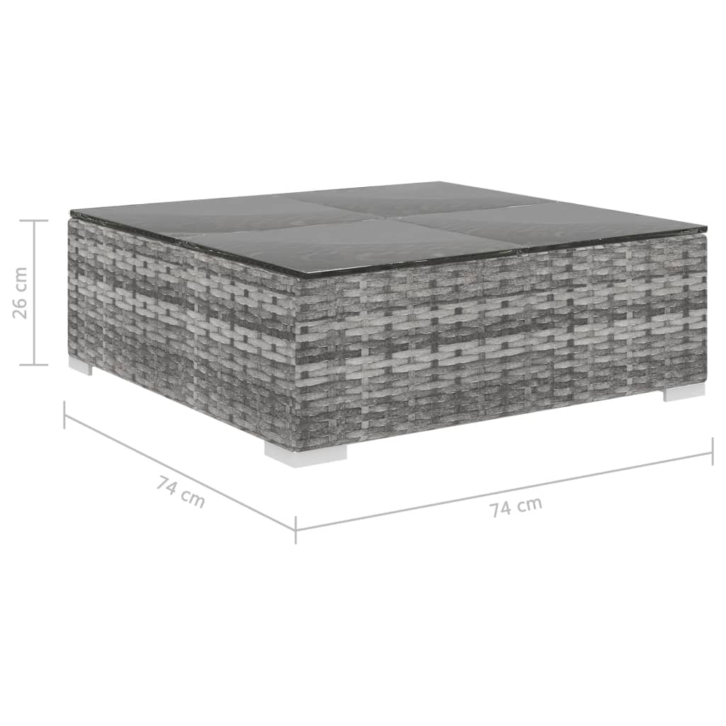 Set Mobilier De Grădină Cu Perne, 8 Piese, , Poliratan