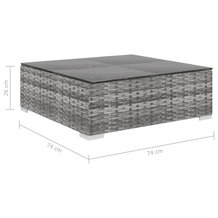 Set Mobilier De Grădină Cu Perne, 8 Piese, , Poliratan
