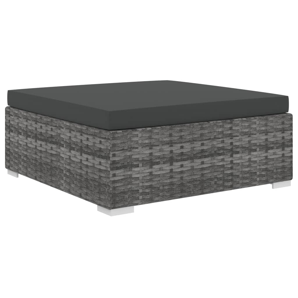 Set Mobilier De Grădină Cu Perne, 8 Piese, , Poliratan