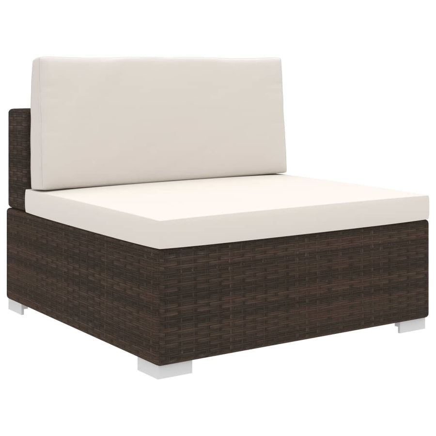 Scaun Modular De Mijloc, 1 Buc., , Poliratan, Cu Perne