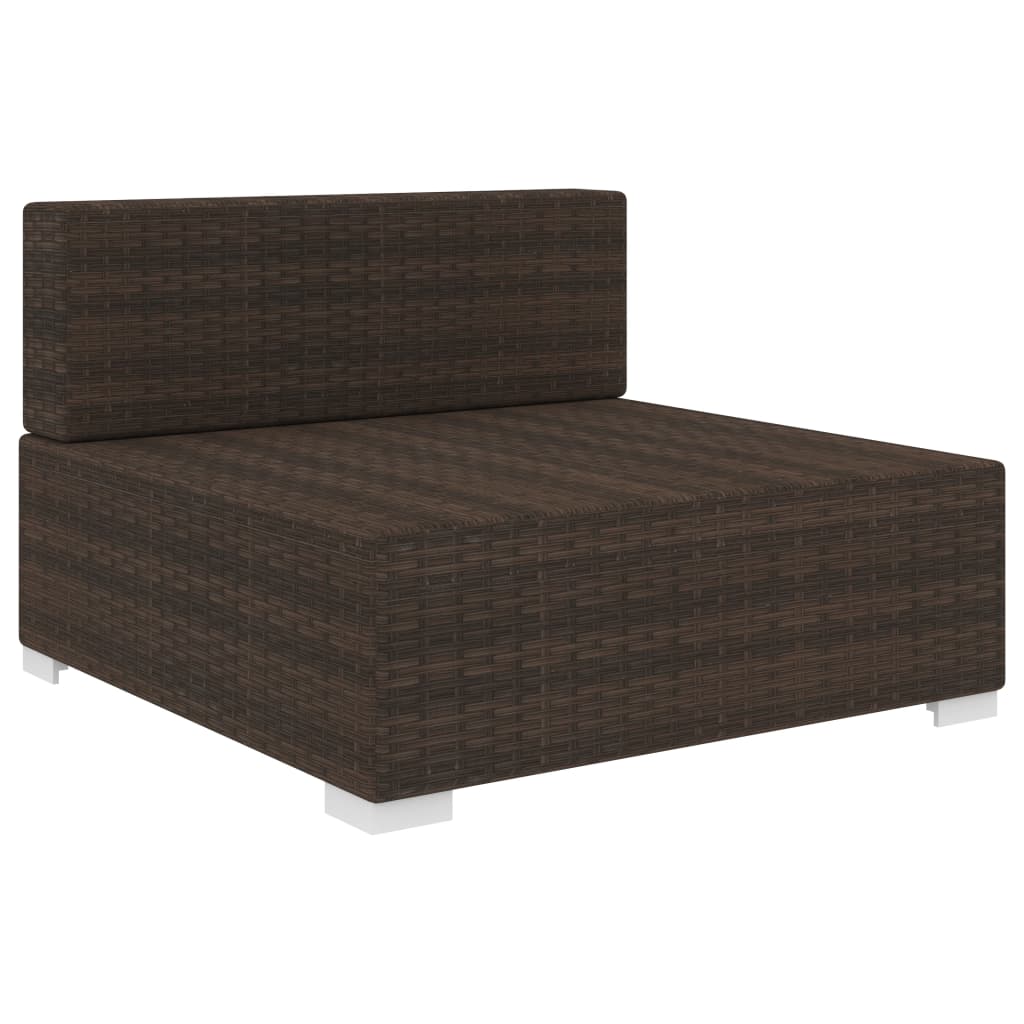 Scaun Modular De Mijloc, 1 Buc., , Poliratan, Cu Perne