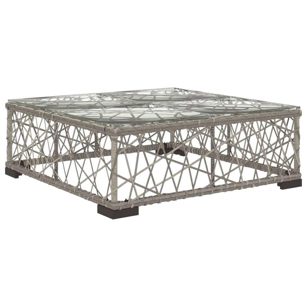 Set Mobilier De Grădină Cu Perne, 8 Piese, Gri, Poliratan