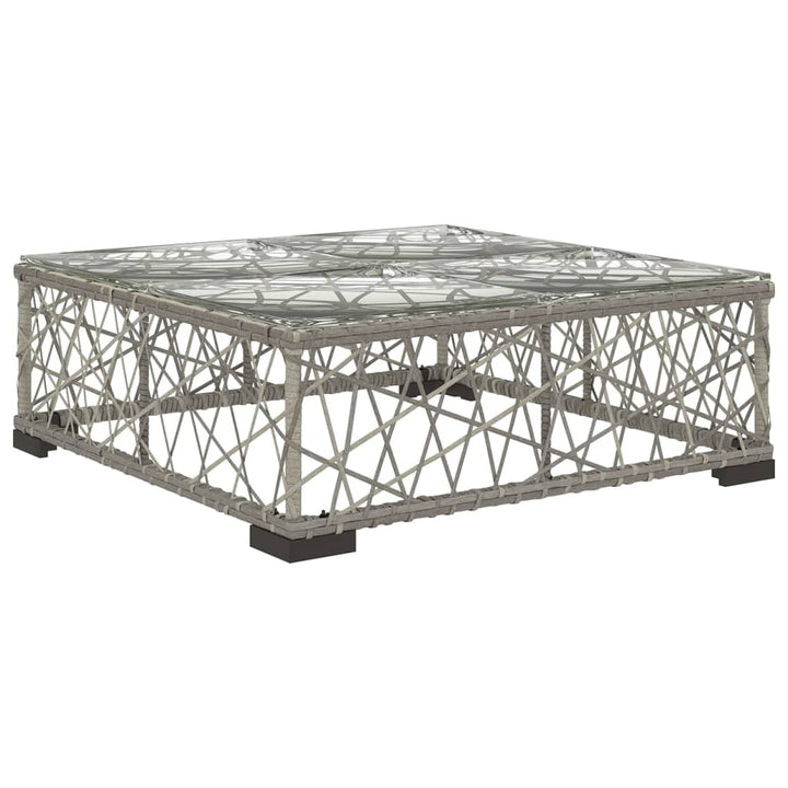 Set Mobilier De Grădină Cu Perne, 10 Piese, Gri, Poliratan