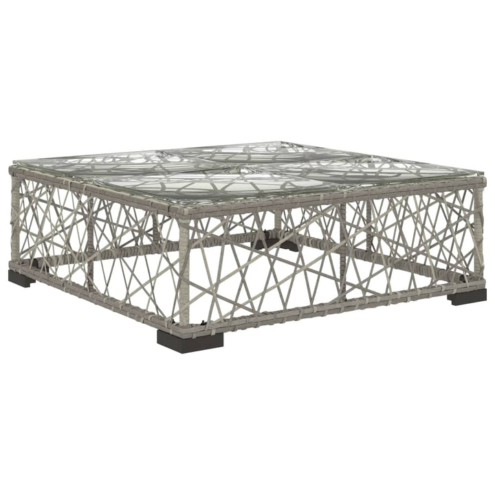 Set Mobilier De Grădină Cu Perne, 6 Piese, Gri, Poliratan