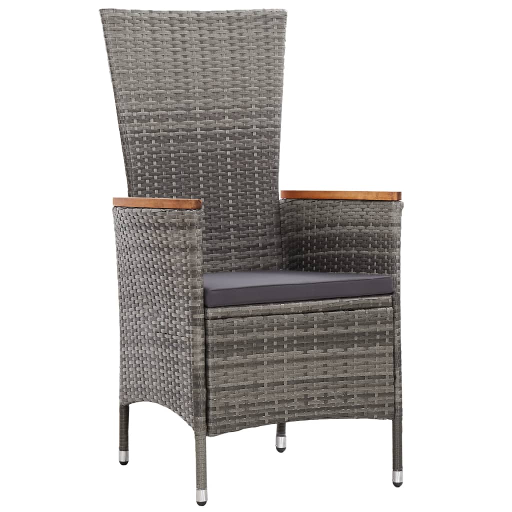 Set Mobilier De Exterior Cu Perne, 9 Piese, , Poliratan