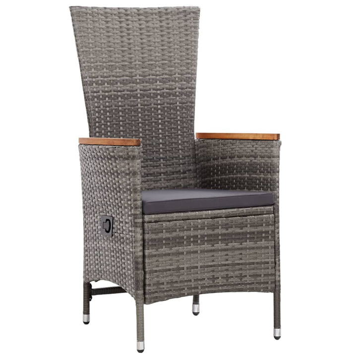 Set Mobilier De Exterior Cu Perne, 9 Piese, , Poliratan