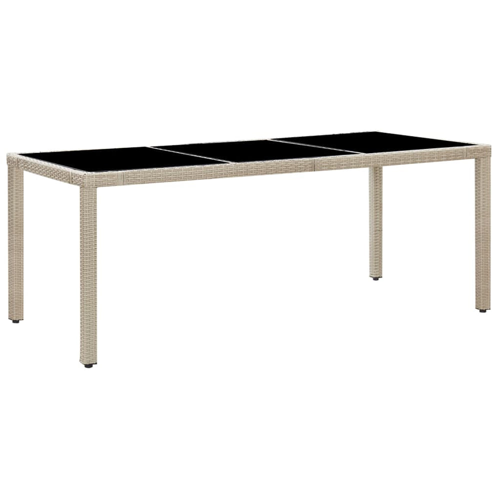 Set Mobilier De Exterior Cu Perne, 9 Piese, Bej, Poliratan