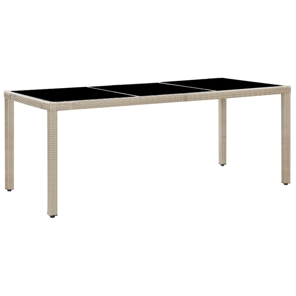 Set Mobilier De Exterior Cu Perne, 9 Piese, Bej, Poliratan
