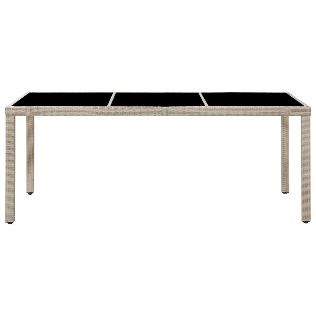 Set Mobilier De Exterior Cu Perne, 9 Piese, Bej, Poliratan