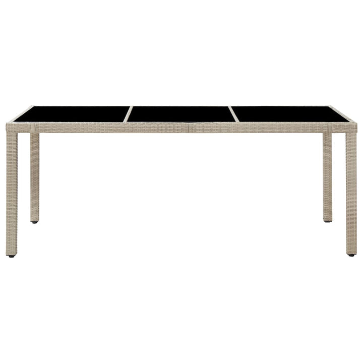 Set Mobilier De Exterior Cu Perne, 9 Piese, Bej, Poliratan