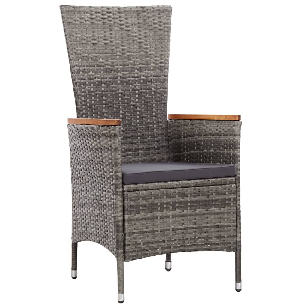 Set Mobilier De Exterior Cu Perne, 7 Piese, , Poliratan