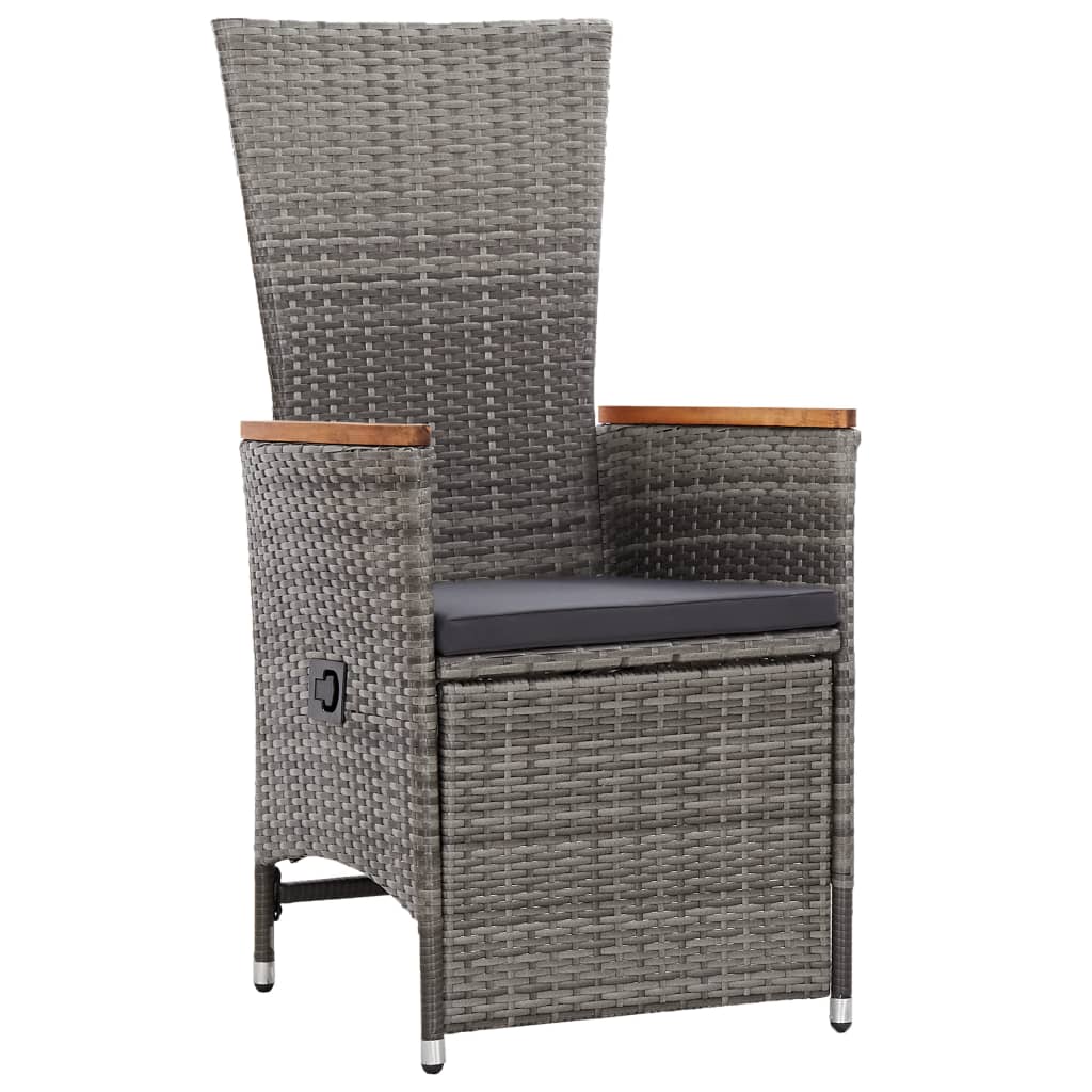 Set Mobilier De Exterior Cu Perne, 7 Piese, , Poliratan