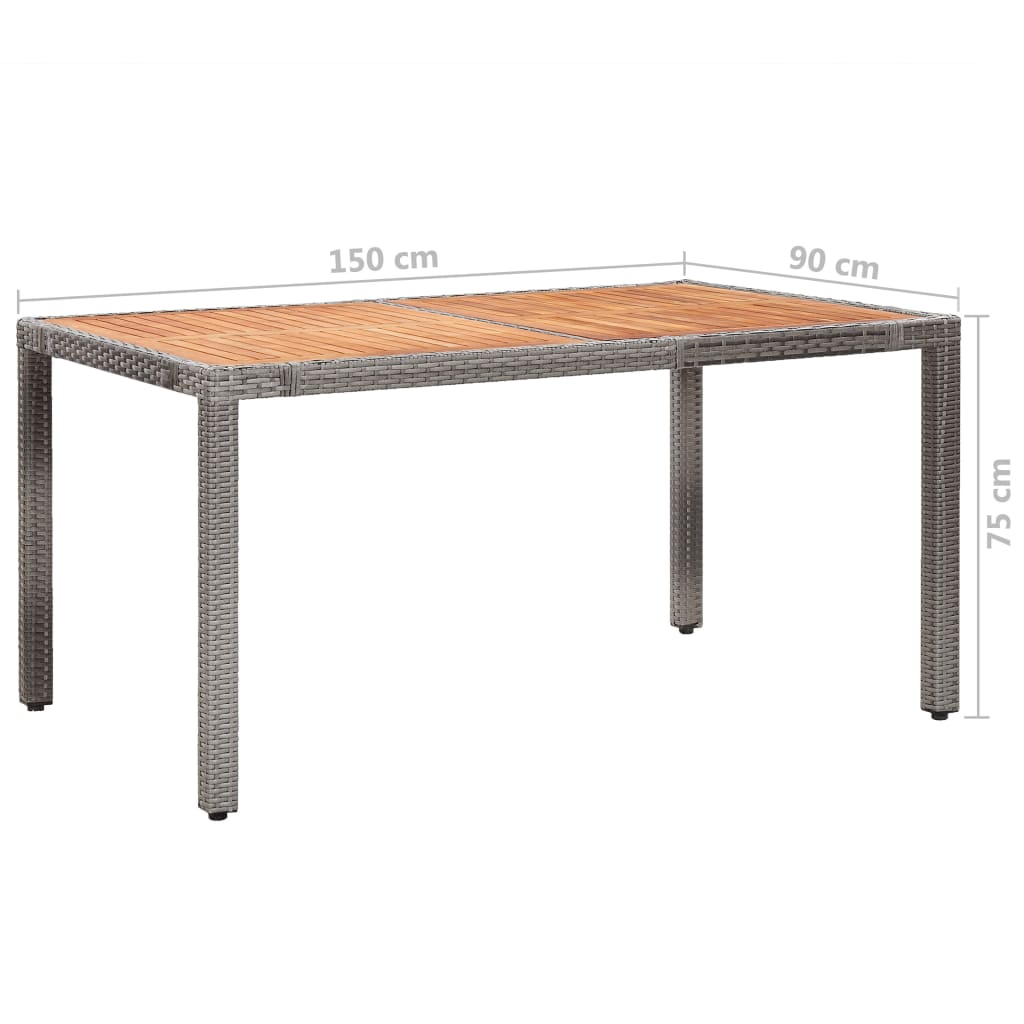Set Mobilier De Exterior Cu Perne, 7 Piese, , Poliratan