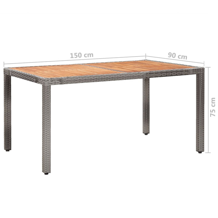 Set Mobilier De Exterior Cu Perne, 7 Piese, , Poliratan
