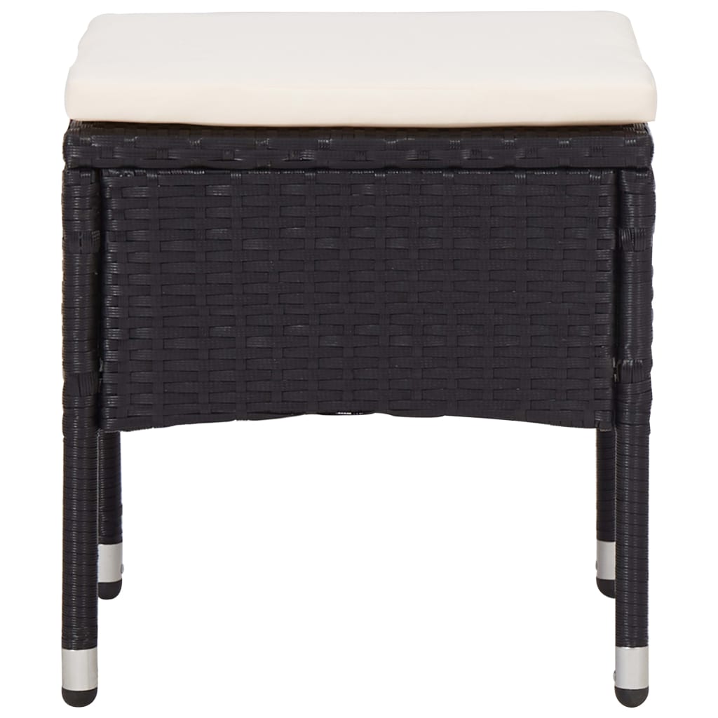 Set Mobilier De Exterior 5 Piese, , Poliratan, Lemn Acacia