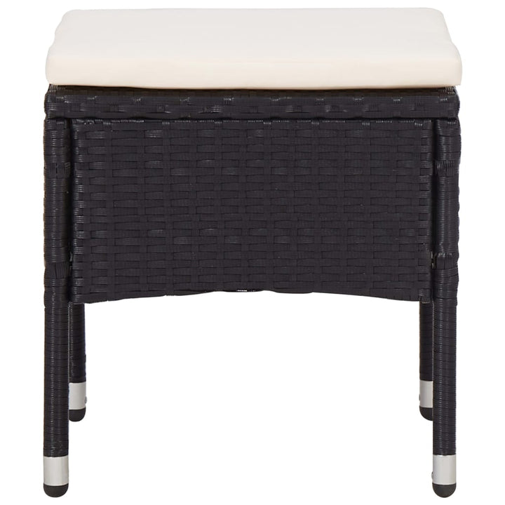 Set Mobilier De Exterior 5 Piese, , Poliratan, Lemn Acacia
