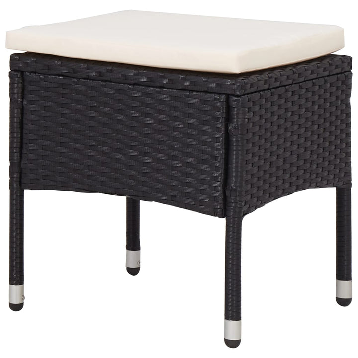 Set Mobilier De Exterior 5 Piese, , Poliratan, Lemn Acacia