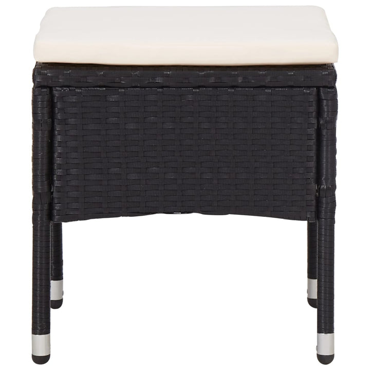 Set Mobilier De Exterior, 5 Piese, , Poliratan Și Sticlă