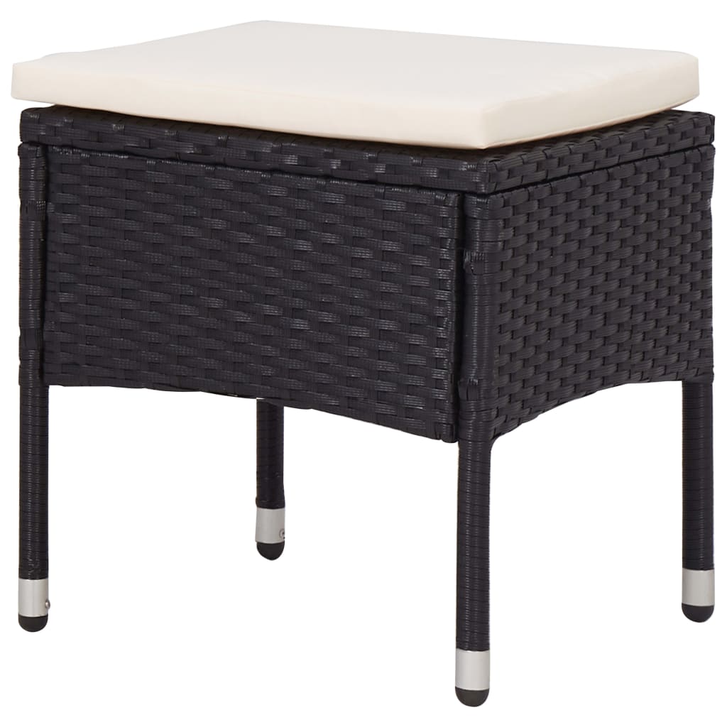 Set Mobilier De Exterior, 5 Piese, , Poliratan Și Sticlă