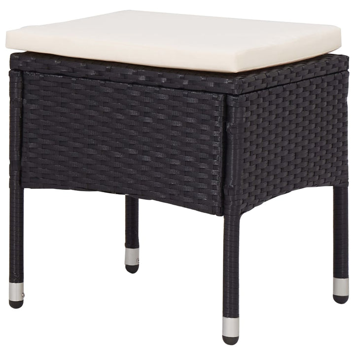 Set Mobilier De Exterior, 5 Piese, , Poliratan Și Sticlă