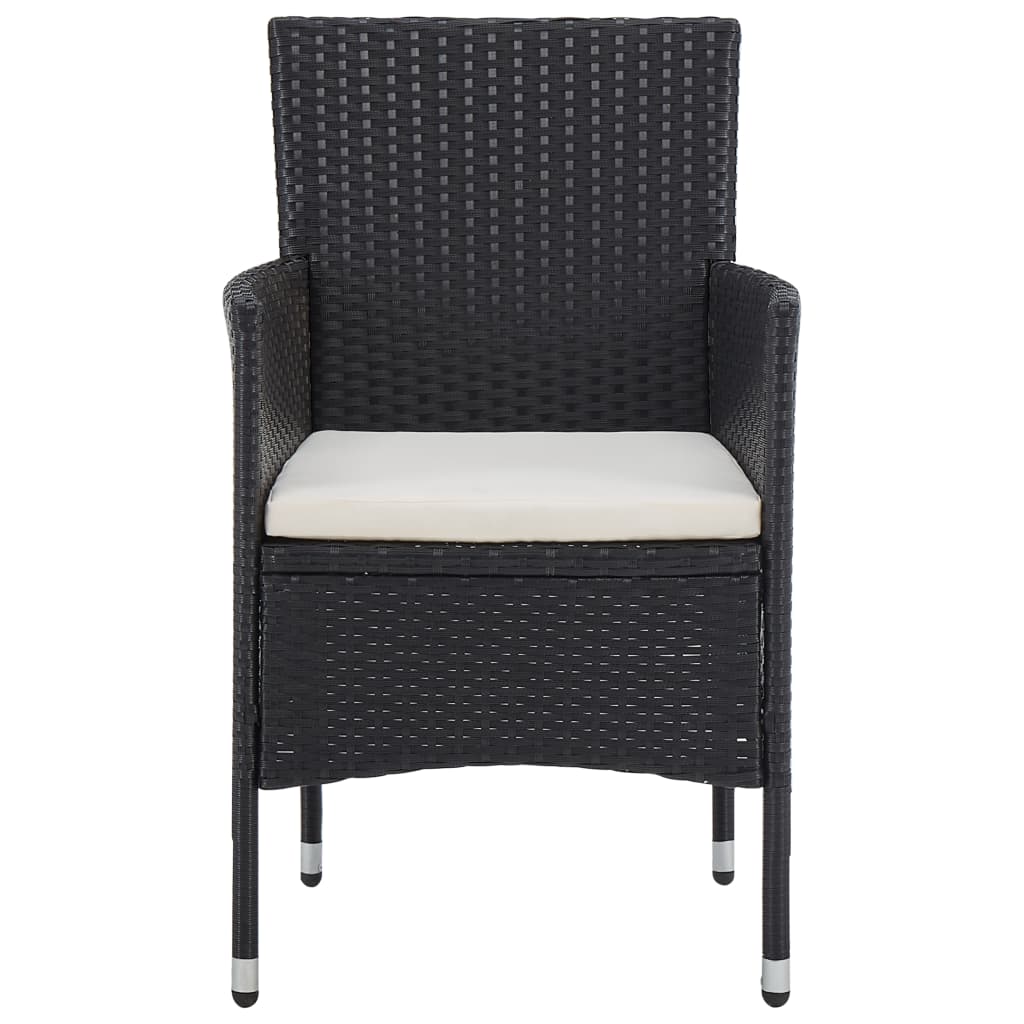 Set Mobilier De Exterior, 5 Piese, , Poliratan Și Sticlă