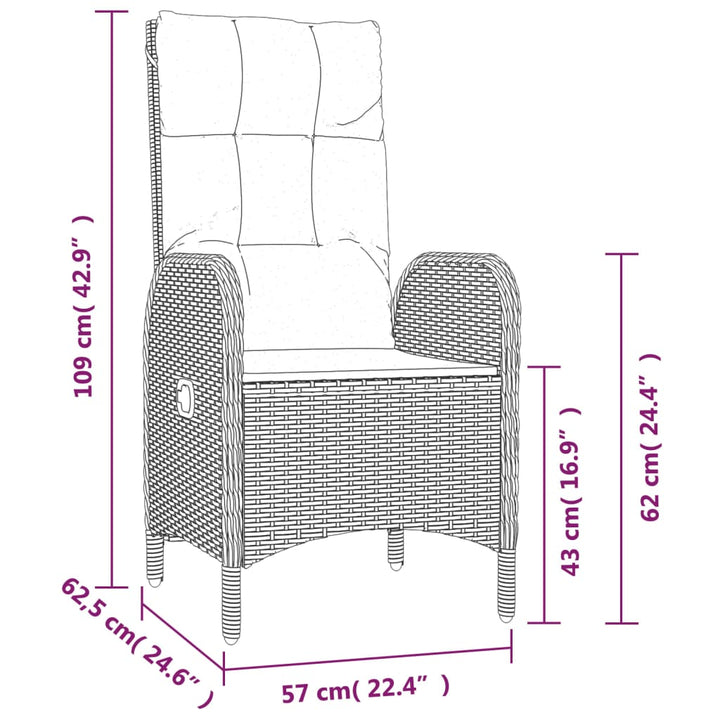 Scaune De Exterior, 2 Buc., , Poliratan