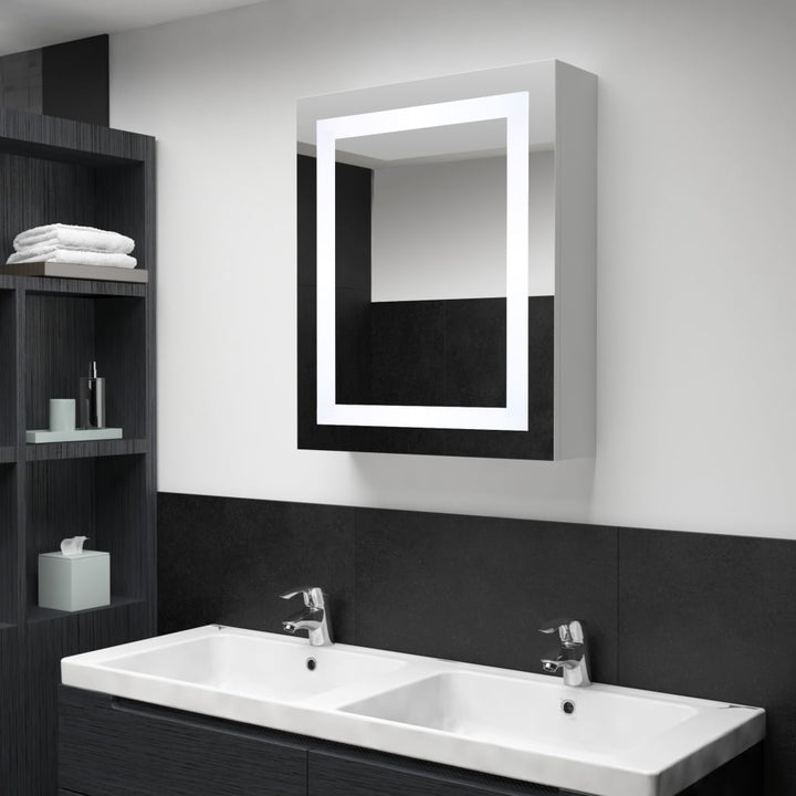 Dulap De Baie Cu Oglindă Și Led-Uri, 50 X 13 X 70 Cm
