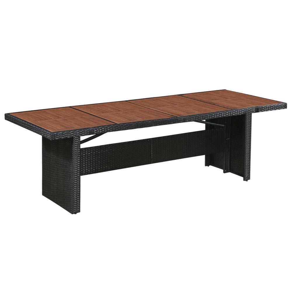 Set Mobilier De Exterior Cu Perne, 9 Piese, , Poliratan