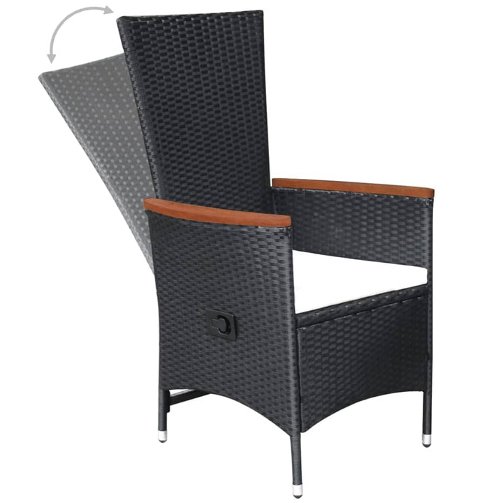 Set Mobilier De Exterior Cu Perne, 9 Piese, , Poliratan