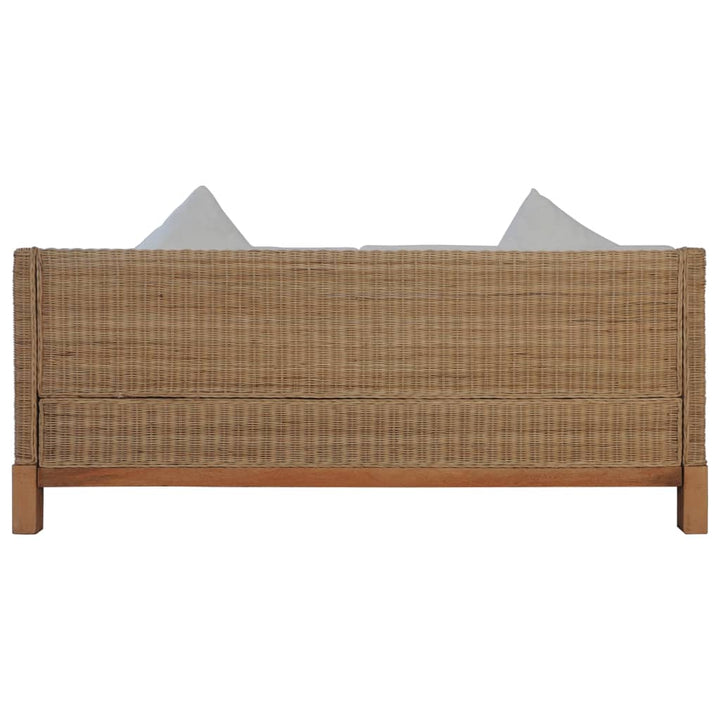 Set De Canapele Cu Perne, 2 Piese, Culoare Naturală, Ratan
