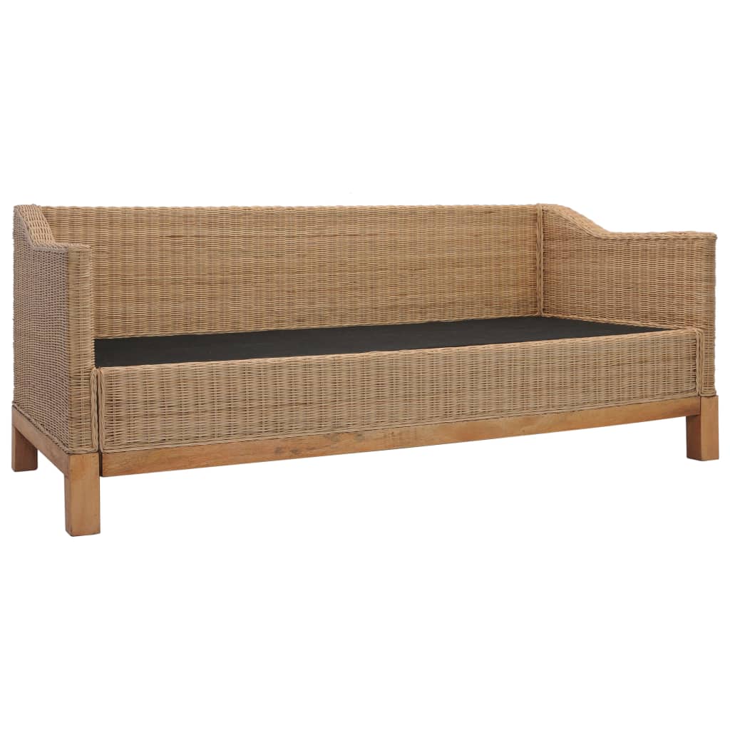 Set De Canapele Cu Perne, 2 Piese, Culoare Naturală, Ratan