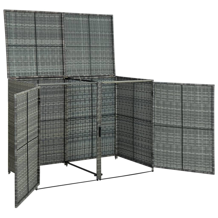 Magazie Dublă Pentru Pubele, , 148X77X111 Cm, Poliratan