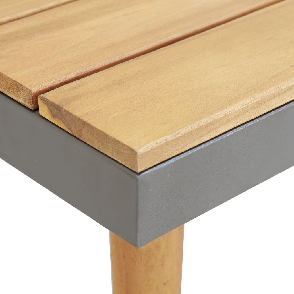 Set Mobilier Grădină 7 Locuri, Perne, Maro, Lemn Masiv Acacia