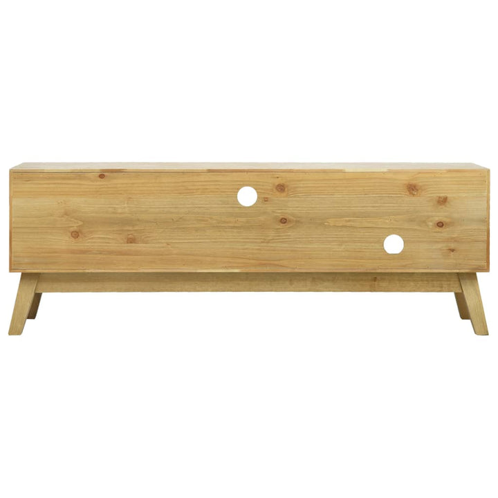 Comodă Tv Cu Model Sculptat, Maro, 120 X 30 X 42 Cm, Lemn