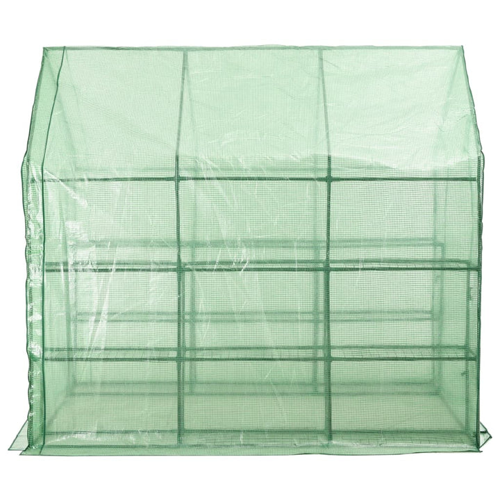 Seră Înaltă Cu 12 Rafturi, 143 X 214 X 196 Cm, Oțel