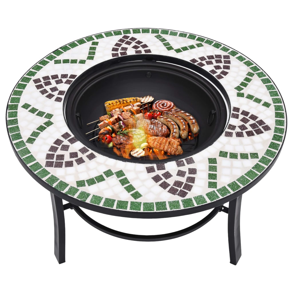 Vatră De Foc Cu Mozaic, , 68 Cm, Ceramică