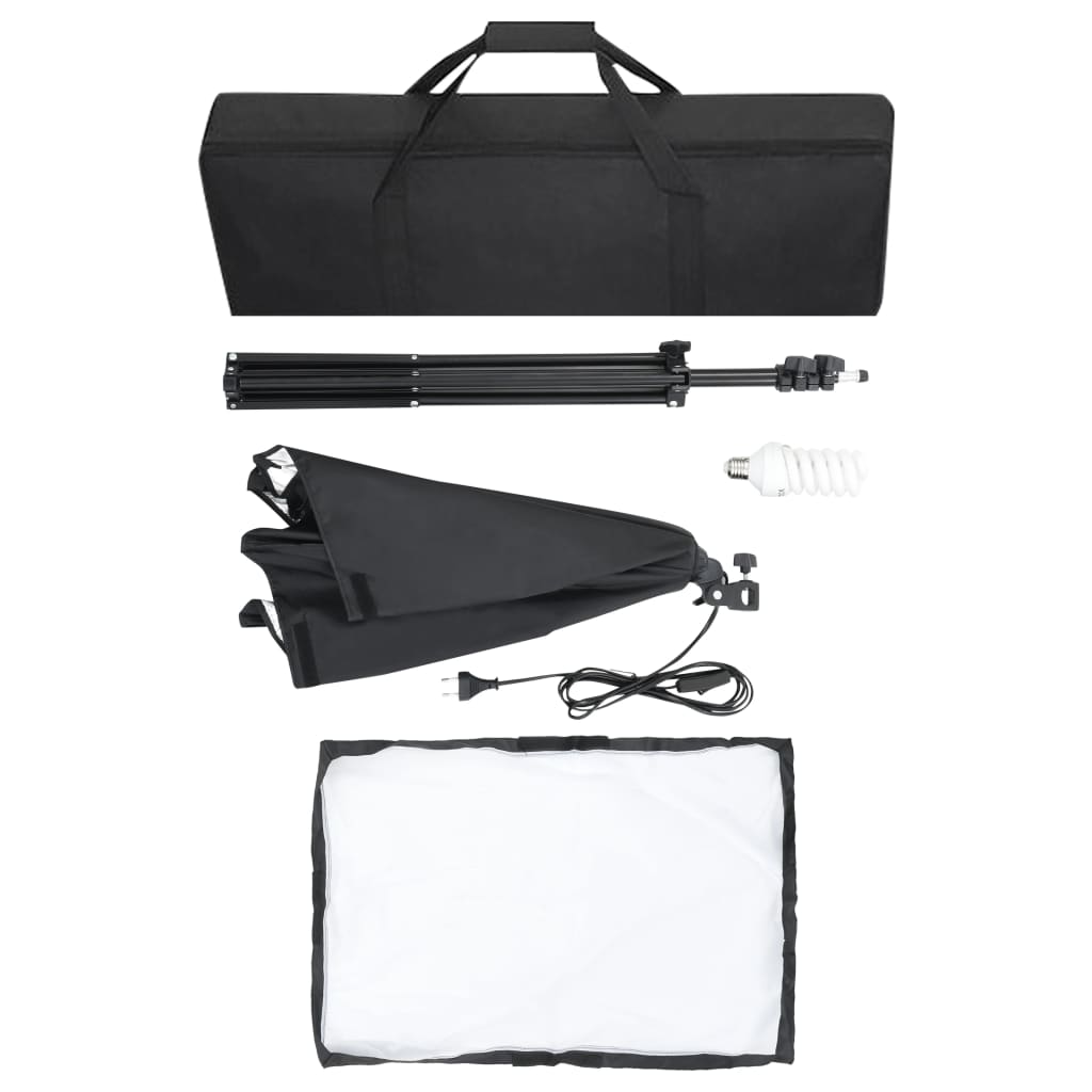 Lumini De Studio Profesionale, 2 Buc., Negru, 40 X 60 Cm, Oțel