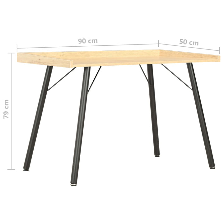 Birou, Culoarea Stejarului, 90 X 50 X 79 Cm
