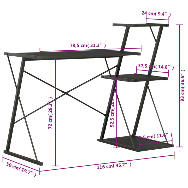 Birou Cu Raft, , 116 X 50 X 93 Cm