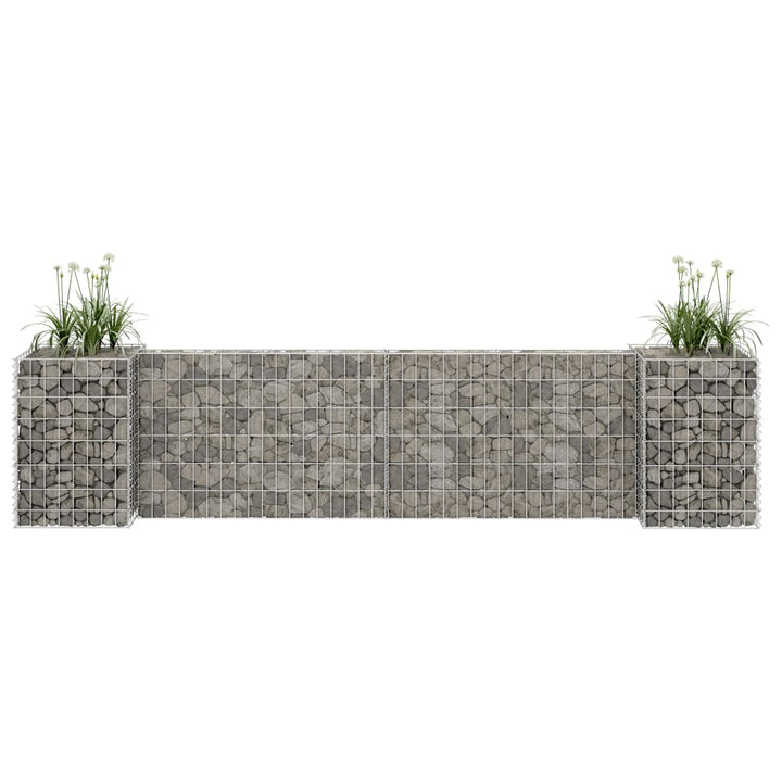 Jardinieră Gabion În Formă De H, , Sârmă Oțel