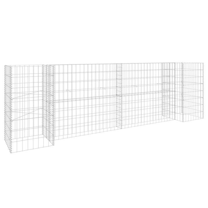 Jardinieră Gabion În Formă De H, , Sârmă Oțel