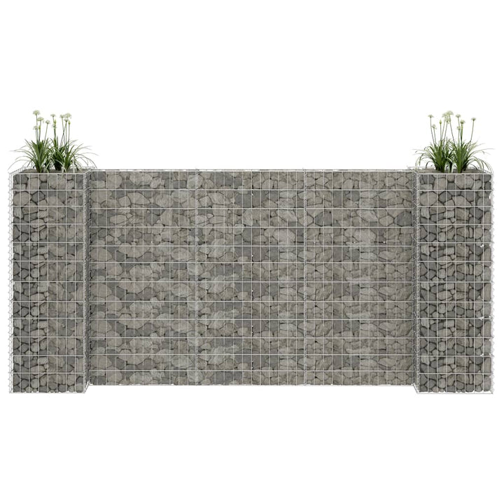 Jardinieră Gabion În Formă De H, , Sârmă Oțel