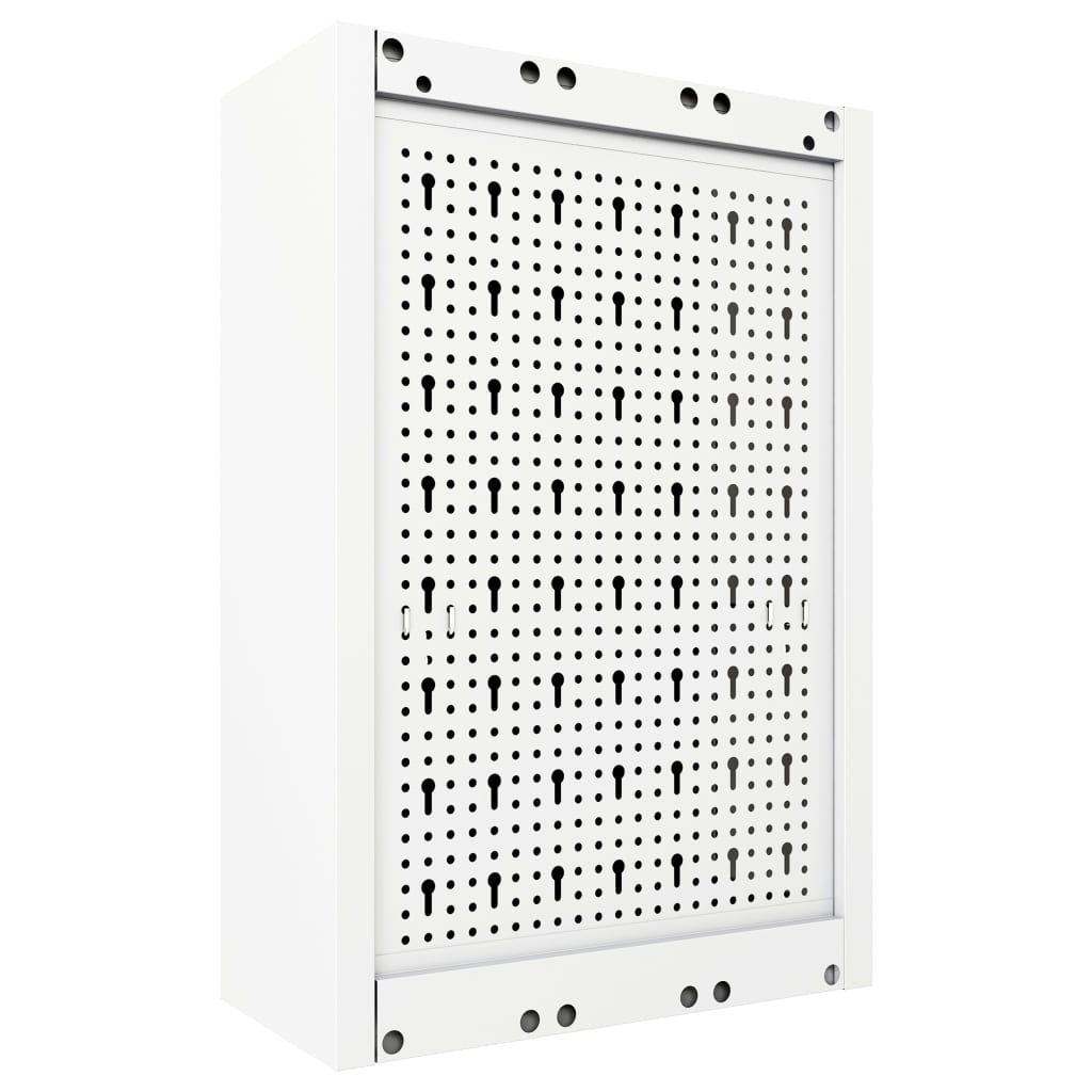 Dulap De Scule De Perete, Gri & Negru, Metal, Stil Industrial
