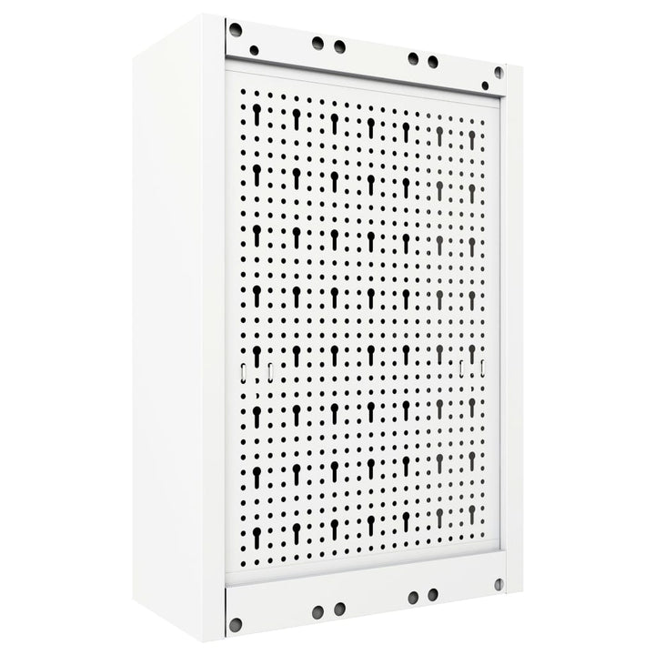 Dulap De Scule De Perete, Gri & Negru, Metal, Stil Industrial