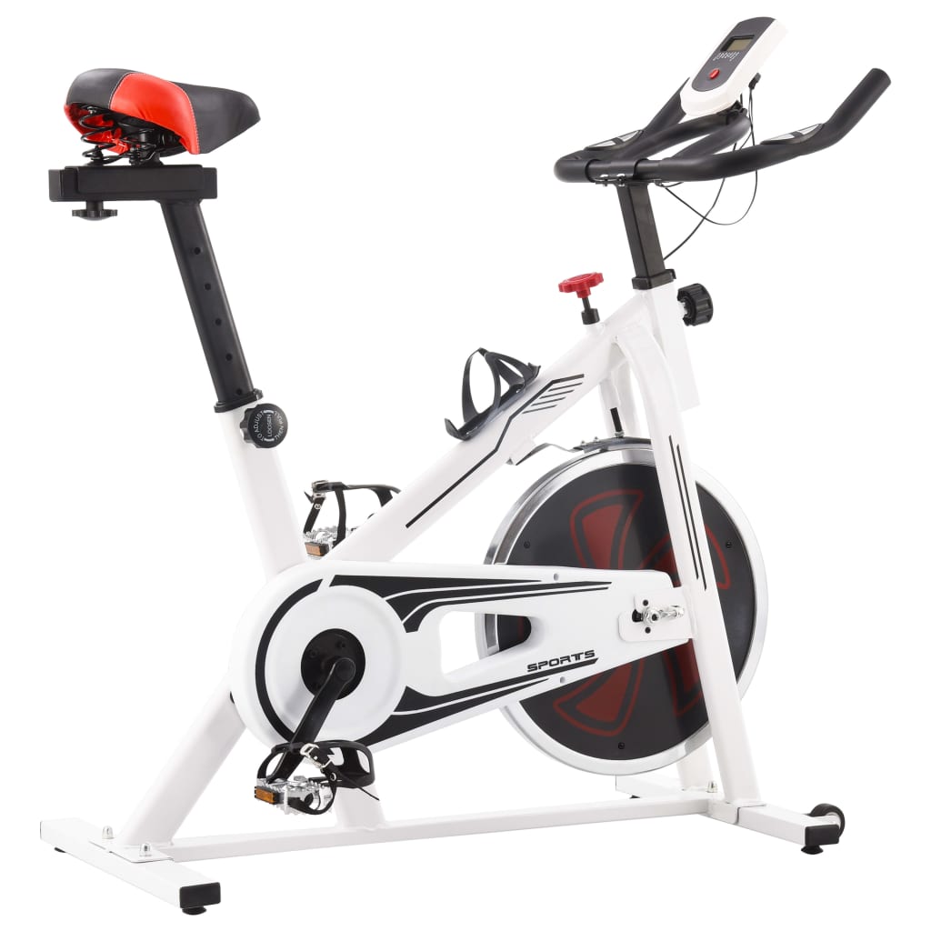 Bicicletă Antrenament Fitness, Cu Senzor Puls, Și Roșu