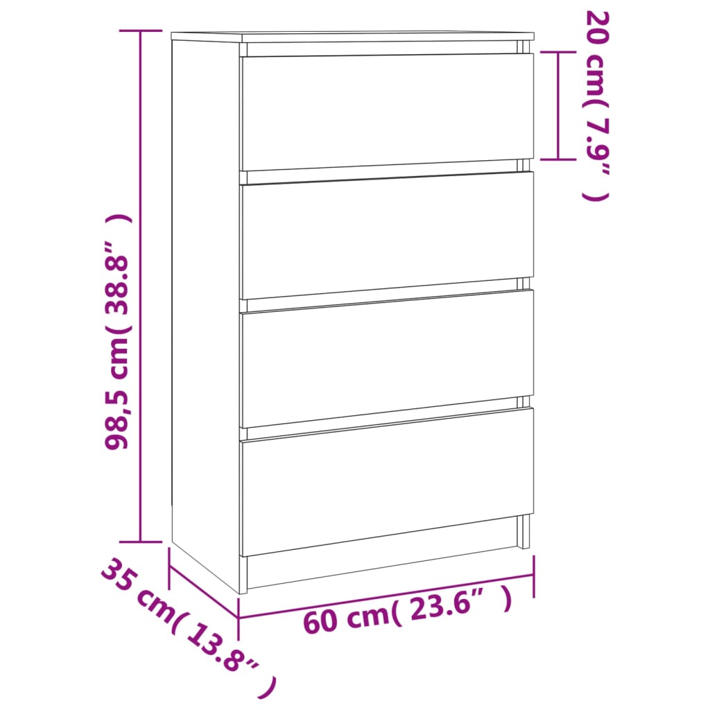 Dulap, , 60X35X98,5 Cm, Lemn Prelucrat