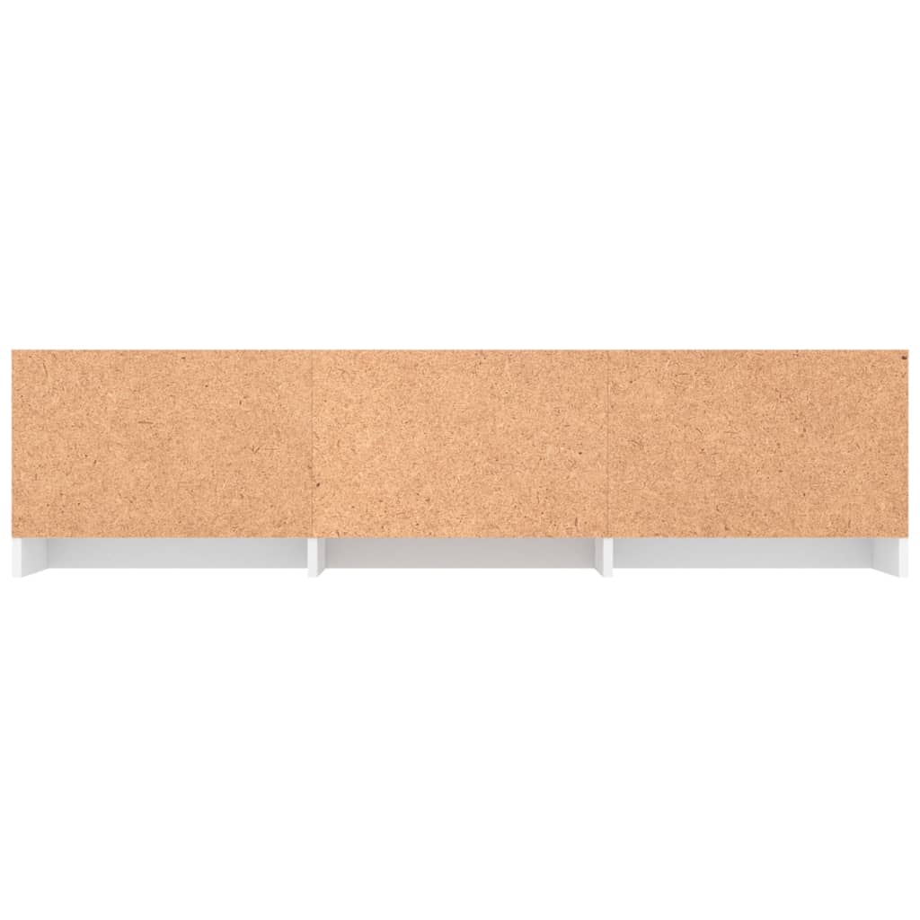 Dulap Tv, Alb Extralucios, 140X40X35,5 Cm, Lemn Prelucrat