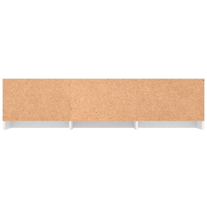 Dulap Tv, Alb Extralucios, 140X40X35,5 Cm, Lemn Prelucrat