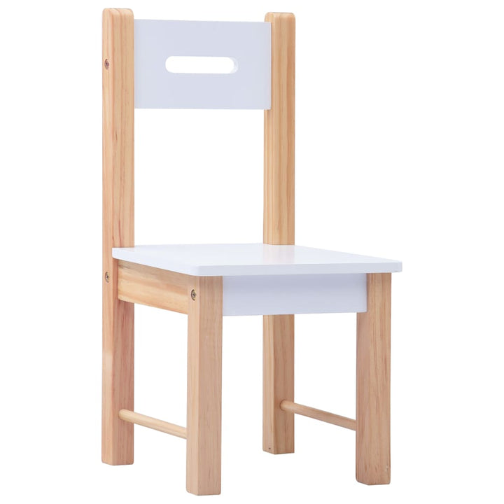 Set Masă Cu Scaune Pentru Copii Cu Tablă, 3 Piese, Negru Și Alb