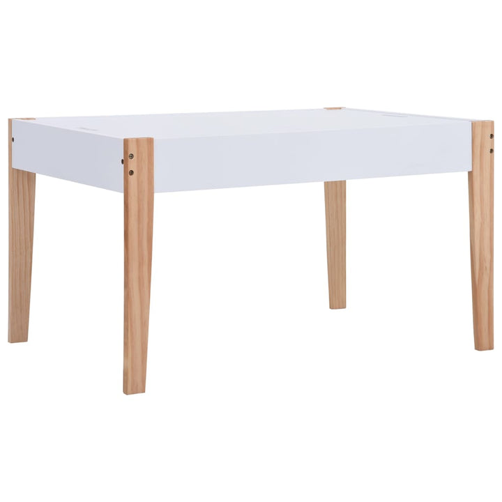 Set Masă Cu Scaune Pentru Copii Cu Tablă, 3 Piese, Negru Și Alb